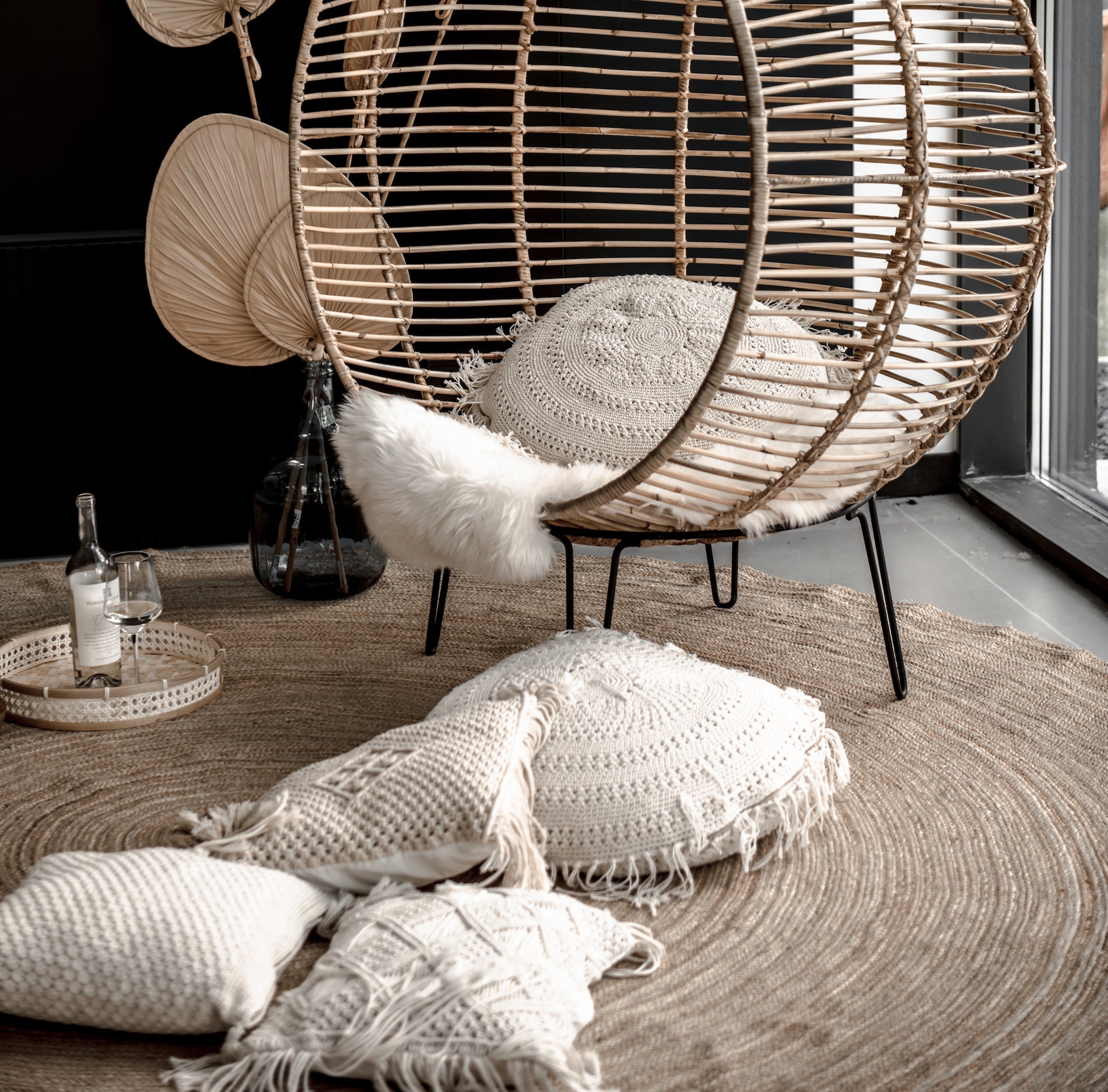 MACRAME PILLOW ROUND