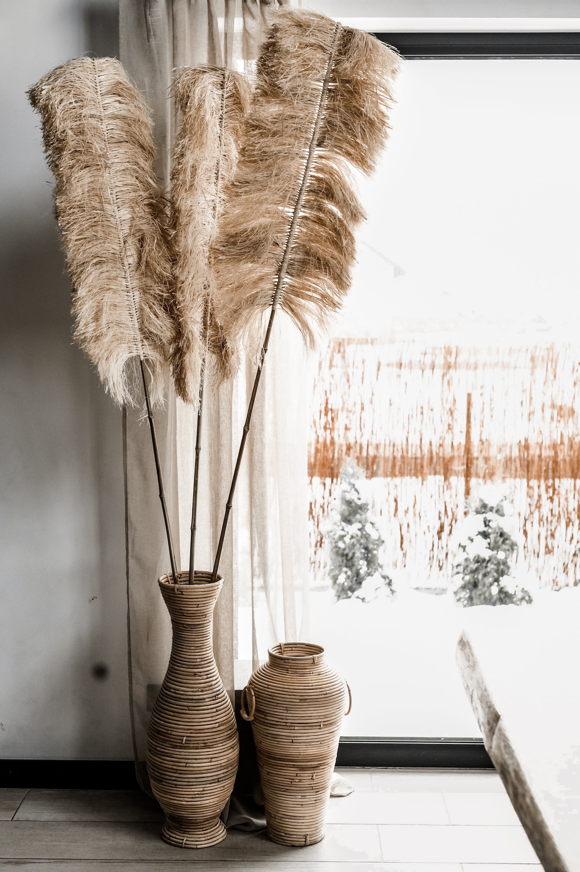 Stick Grass Vase Decor - Boho Style Home Decor - Monnarita - handmade decor