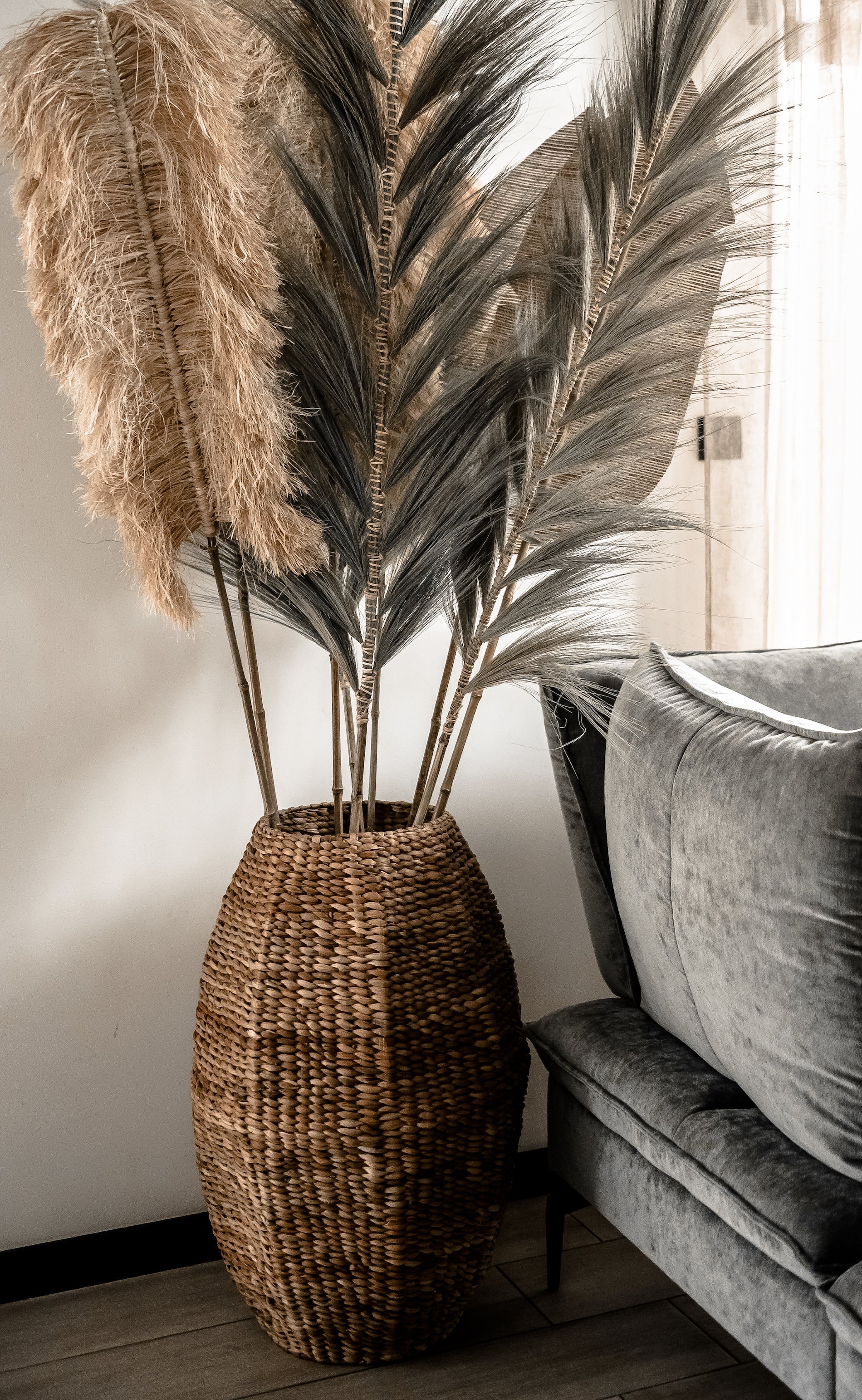 Stick Grass Vase Decor - Boho Style Home Decor - Monnarita - handmade decor