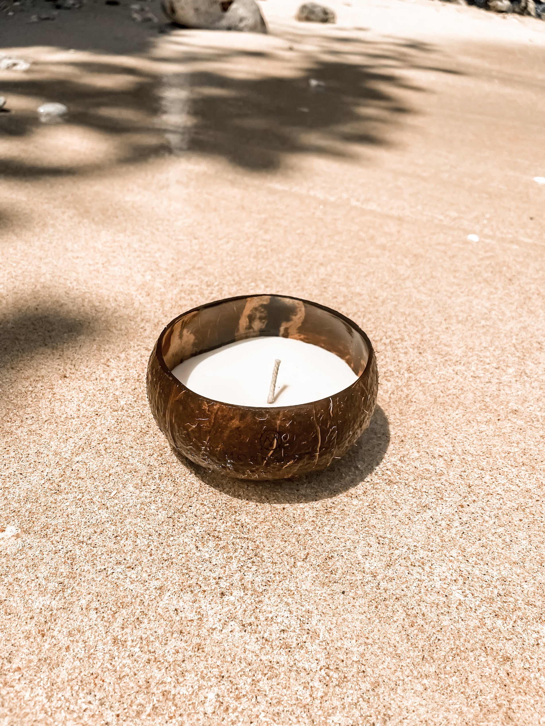 Coconut Candle - Natural Wax Candle - Boho Style Decor - Monnarita - handmade decor