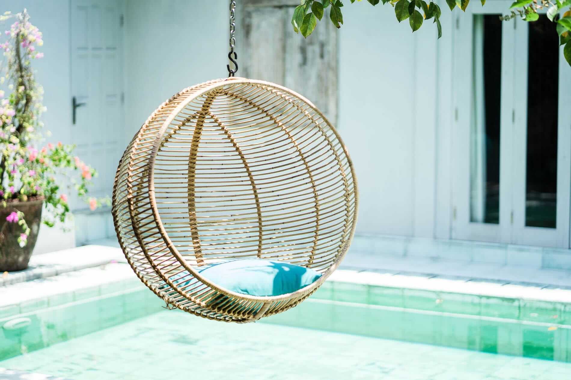 Hanging And Standing Rattan Chair Ball