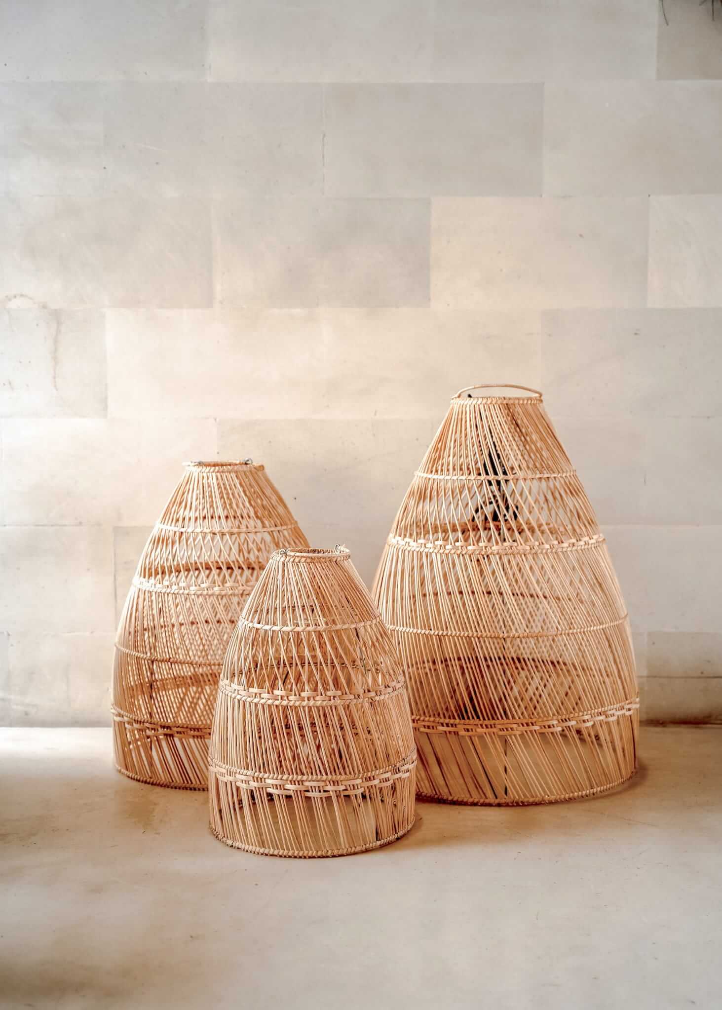 Rollo Rattan Lamp - Boho Style Lamp