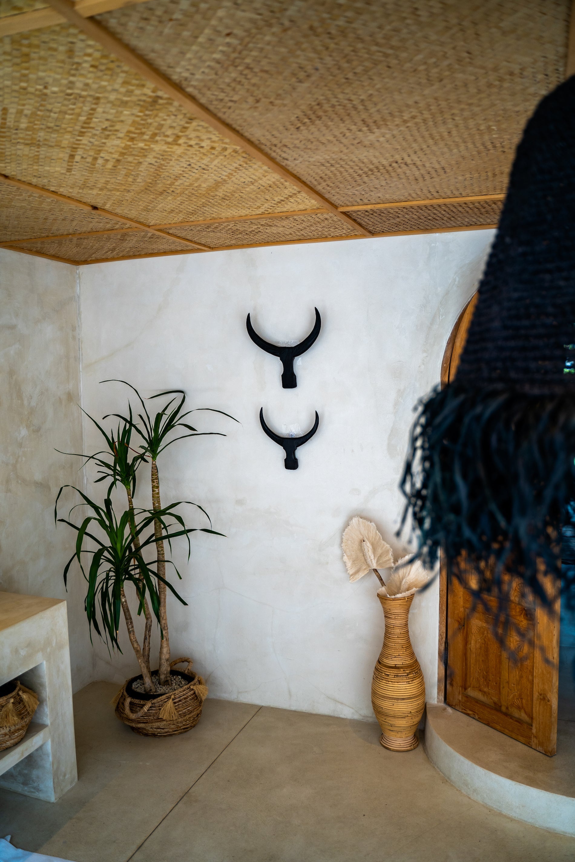 Bull Horns Hang Decor - Boho Style Decor - Monnarita - handmade decor